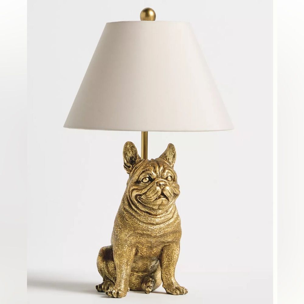 Anthropologie The Icon Table Lamp: Dog Edition Frenchie